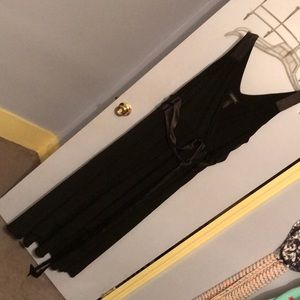 Lane Bryant size 22/24 black dress with satin trim